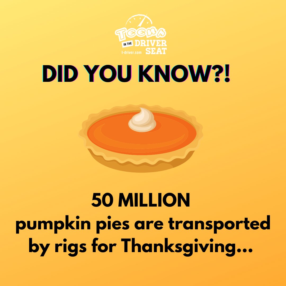 TeensDriverSeat's tweet photo. How could we enjoy our turkey, pie, and so much more without big rigs?! Sharing our gratitude for our rigs and rig drivers when we #respecttherig @FMCSA https://t.co/zq6HsouoFW
