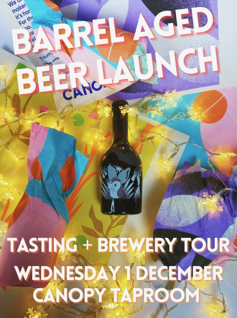 You know what, we can't hold it in: we've gone and made some spanking new barrel-aged beers! 3 beers, 3 barrels, all available for pre-order in one gift pack now. 

It's such a big deal, we're also having a launch taster! Book your tickets, online now! canopybeer.com/stories/barrel…