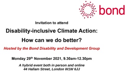 People with disabilities are among the most vulnerable to the effects of climate change, yet they are frequently excluded from decision-making.
TLM’s James Pender will be discussing how we can do better on #disabilityinclusiveclimateaction 
Register here: bit.ly/3qZ49s5