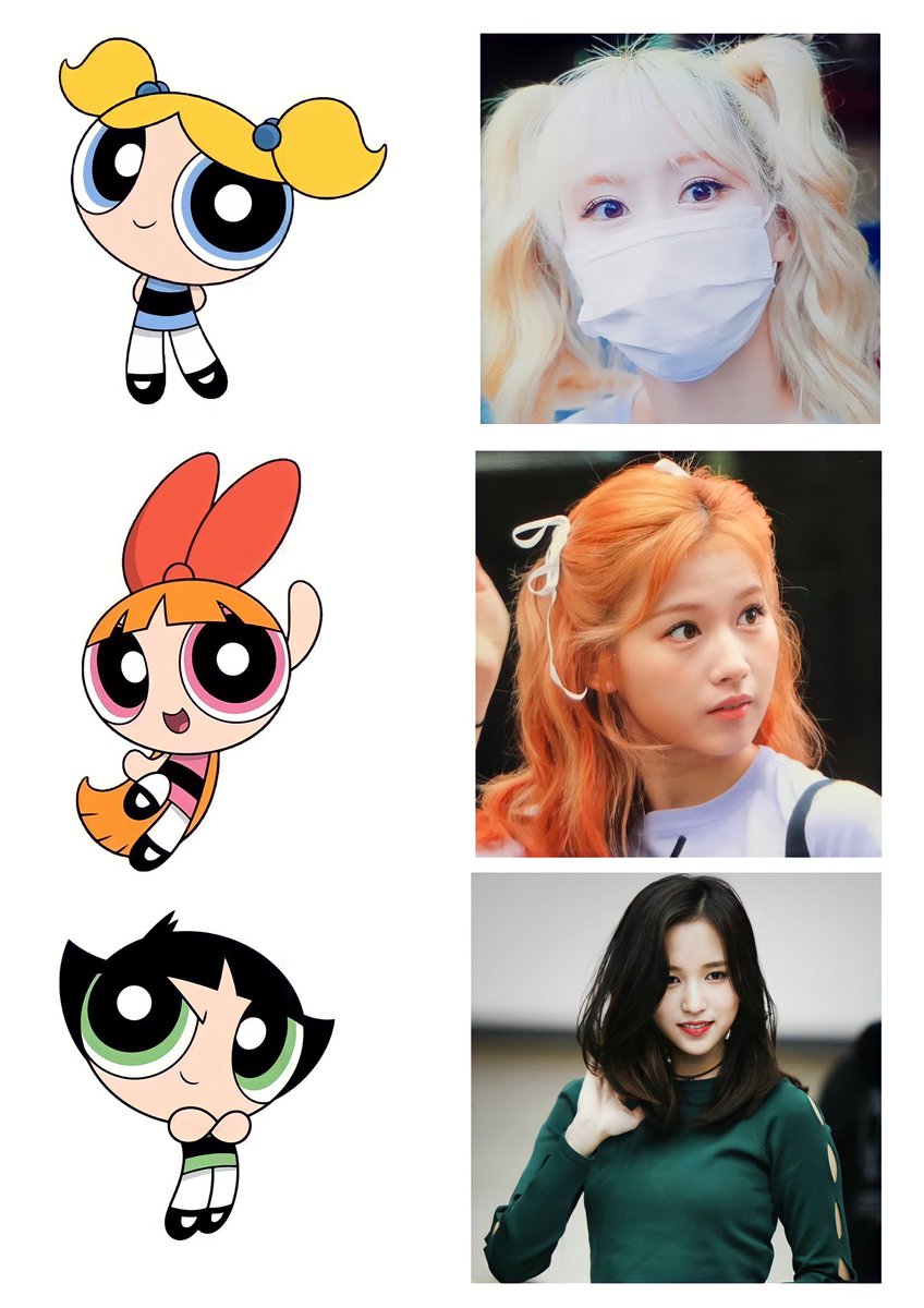 misamodaily's tweet image. j line as the powerpuff girls
#MOMO #SANA #MINA