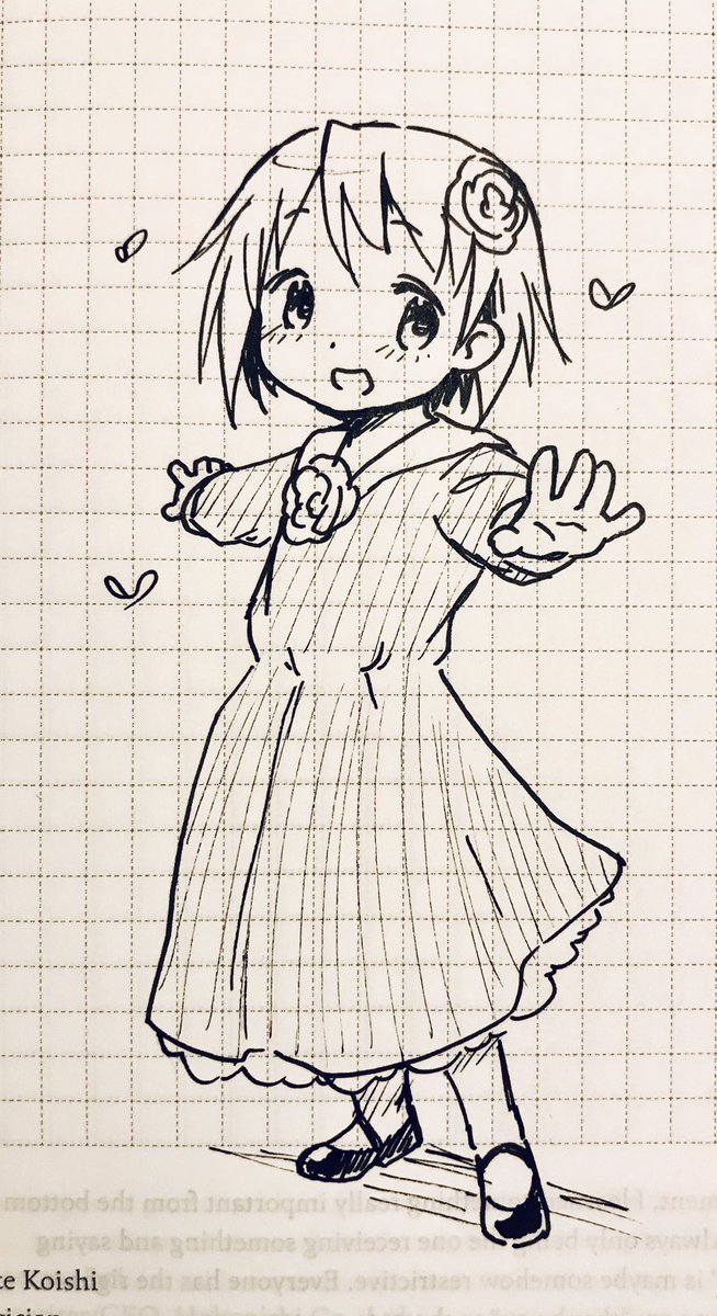 Young Sayaka feeling pretty in her dress~💕 