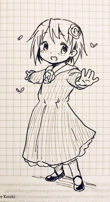 Young Sayaka feeling pretty in her dress~💕 