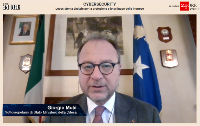 Assolombarda's tweet photo. Il Sottosegretario di Stato del @MinisteroDifesa @giorgiomule interviene all'evento "#Cybersecurity - L’ecosistema digitale per la protezione e lo sviluppo delle imprese" di #Assolombarda e @sole24ore.

Segui la diretta streaming su https://t.co/tasfrhmHyI https://t.co/lbNp0BLlkQ