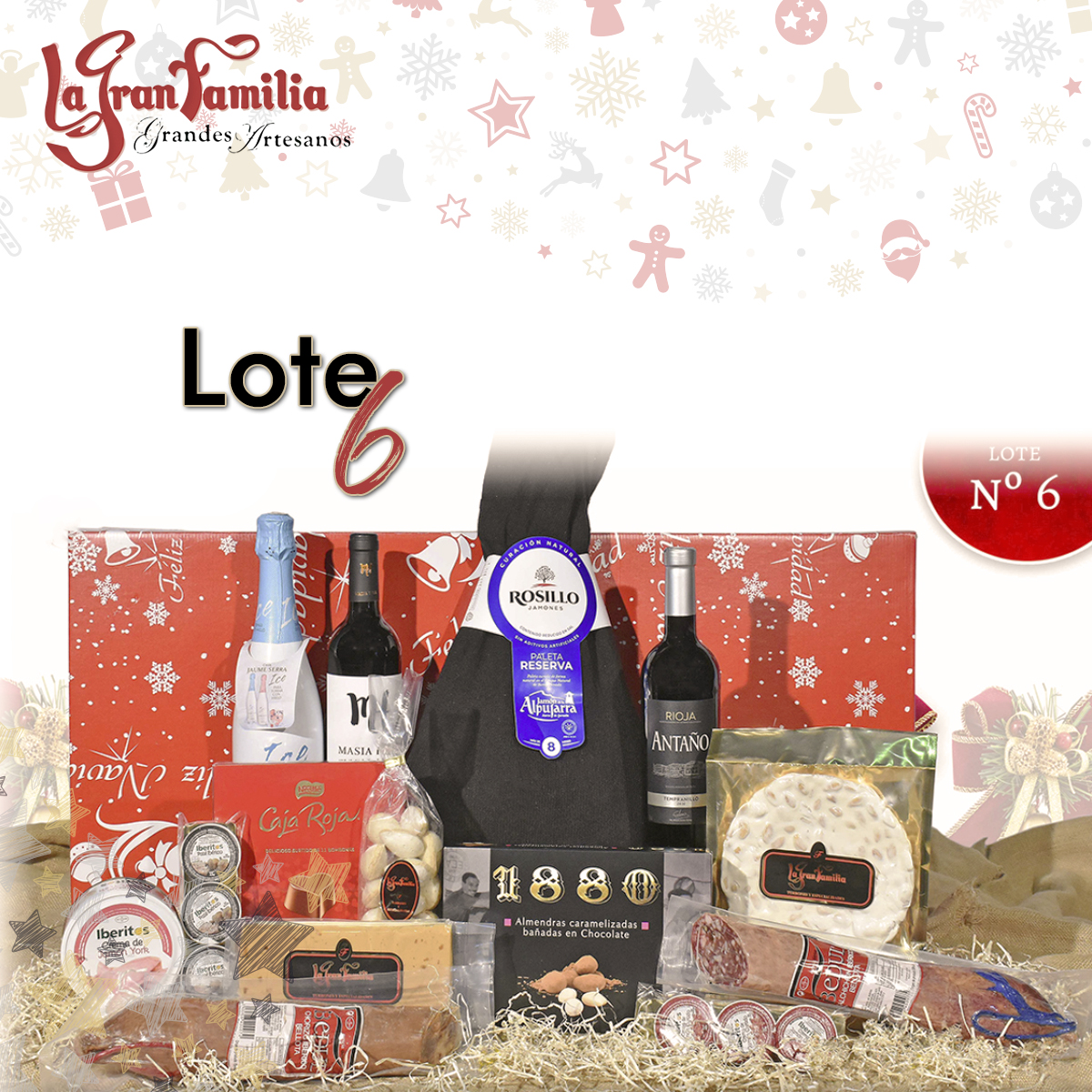 TurronesLGF's tweet image. Descubre nuestra variedad de #lotes navideños en su totalidad 🎄 Una combinación perfecta de los #productos más selectos y #premium de las #navidades. Un #regalo ideal tanto para familiares, amigos o compañeros ¡Aún estás a tiempo de hacer tu pedido! Contacta con nosotros 👇🏼
