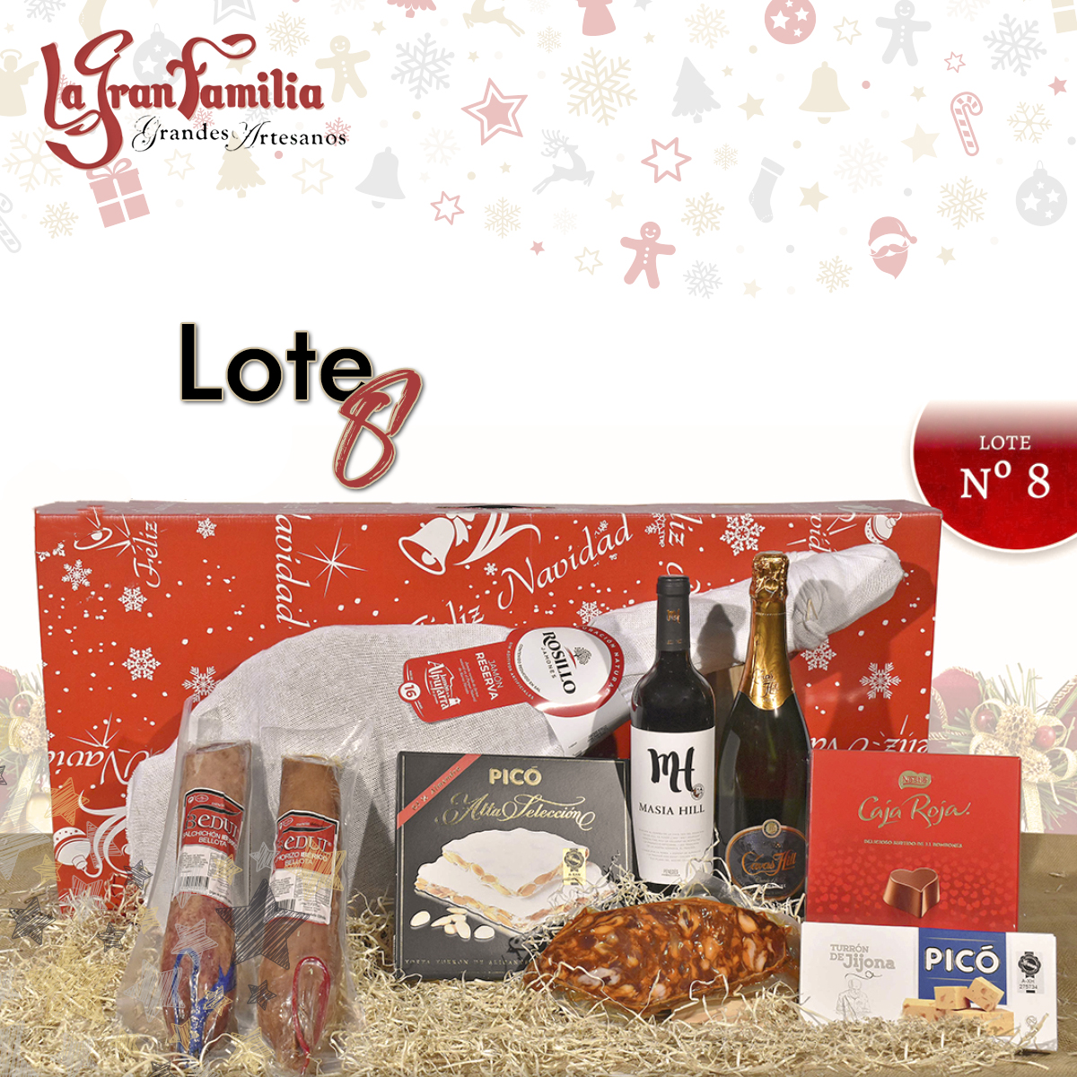 TurronesLGF's tweet image. Descubre nuestra variedad de #lotes navideños en su totalidad 🎄 Una combinación perfecta de los #productos más selectos y #premium de las #navidades. Un #regalo ideal tanto para familiares, amigos o compañeros ¡Aún estás a tiempo de hacer tu pedido! Contacta con nosotros 👇🏼