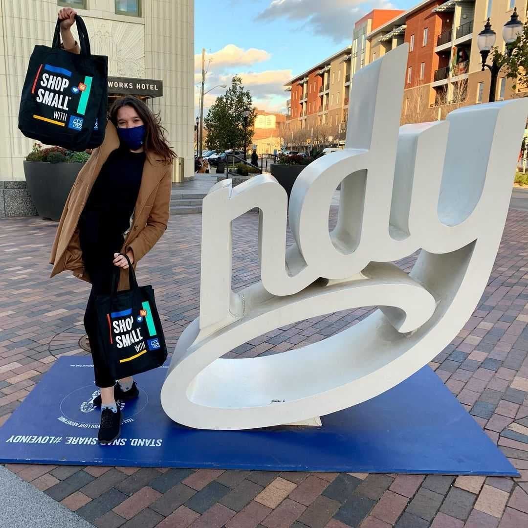 MassAveIndy's tweet photo. We have local shopping in the swag bag this holiday season! Small Business Saturday Swag Bags can be found at these Mass Ave Businesses!↔️ Be one of the 10 lucky ducks in-line when doors open at 9:00 am SHARP to get yours ! Come one, come small! 💙🛍🎉
📸@homespunindy #shopsmall https://t.co/94Dyw5Nz7Q