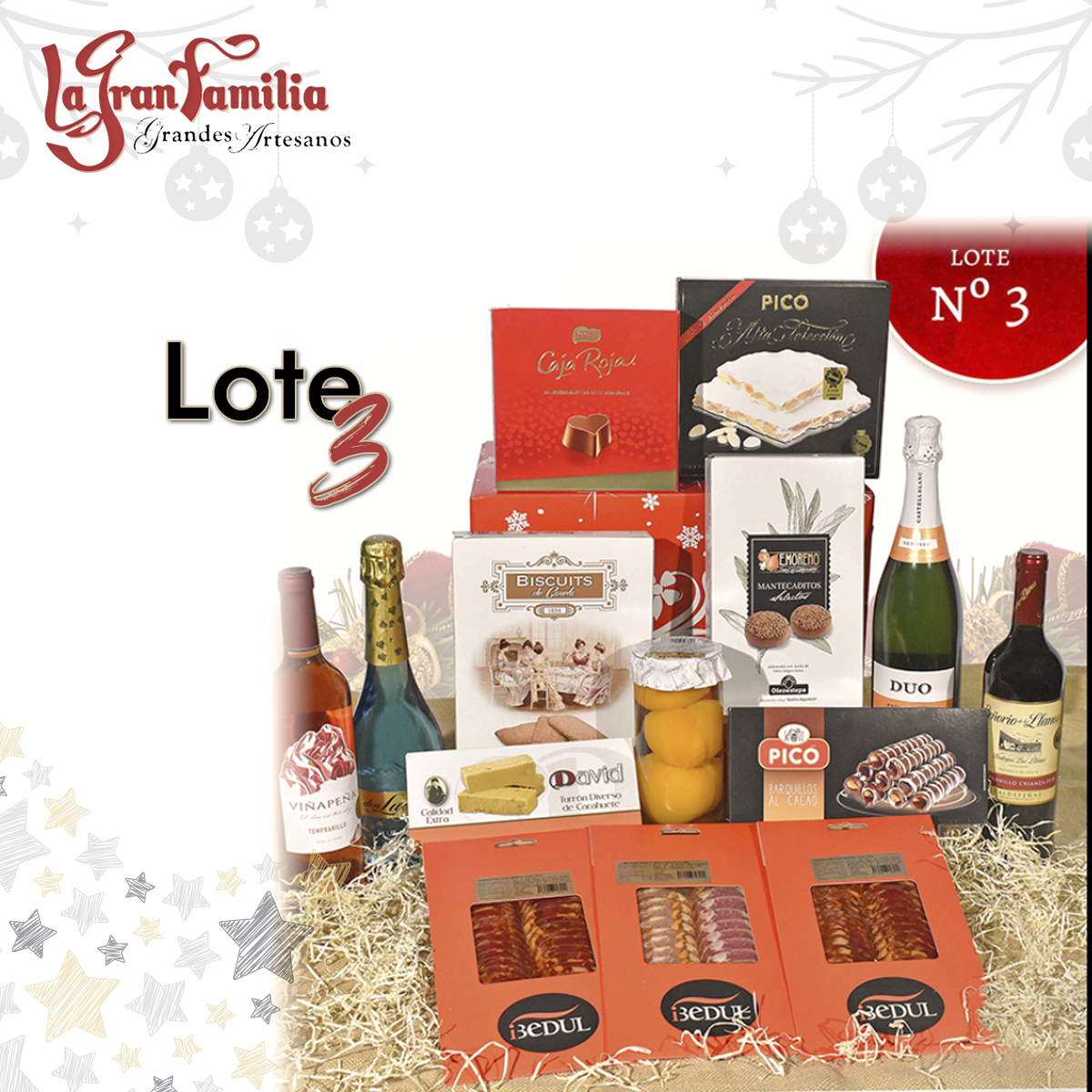 TurronesLGF's tweet image. Nuestros #lotes de #Navidad son el conjunto ideal de #productospremium para unas #Navidades únicas 🎄 Contacta con nosotros y haz ya tu pedido para clientes, empleados, familiares o amigos ¡Un detalle perfecto para los amantes de la Navidad! 🎁