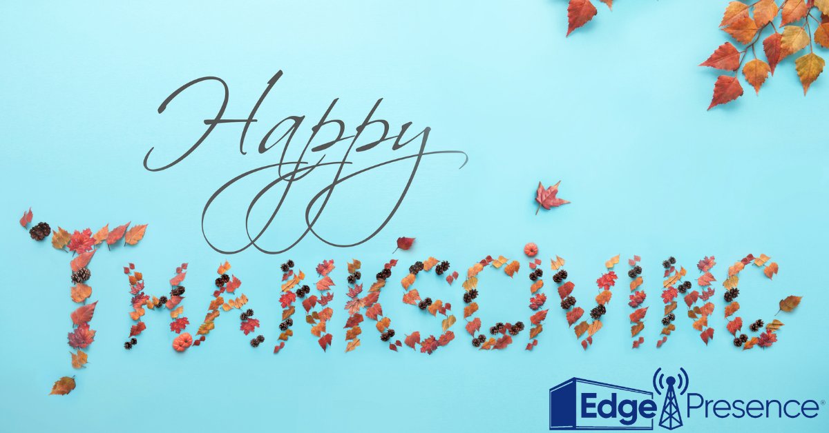 #HappyThanksgiving from the EdgePresence Team! Wishing all a great holiday and relaxing long weekend.
