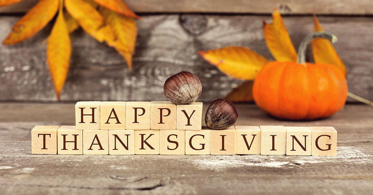 Have a safe Thanksgiving! TDI offices close at noon today and reopen Monday.