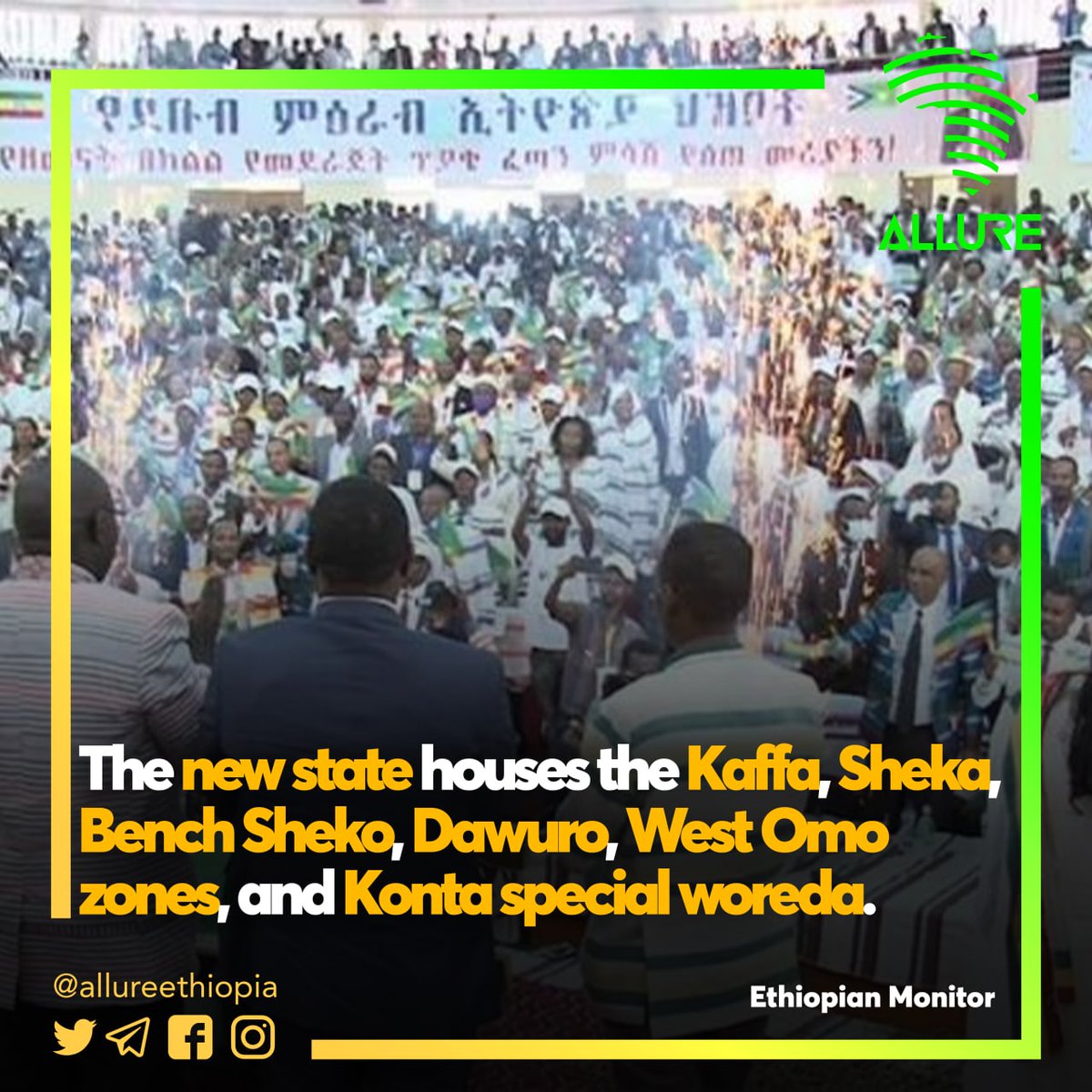 AllureEthiopia's tweet photo. Ethiopia's 11th Regional State goes official.

#allurenews #11thstate #referendum #snnp #southwest #addisababa #ethiopia #allureethiopia https://t.co/9zQxO1dcD3