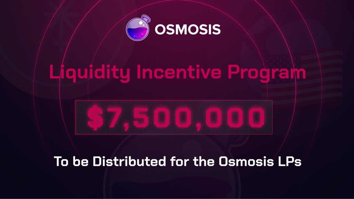 🎉  BEHOLD ! The $7.5M incentive program to come on <a href="/osmosis/"></a> !

Read: buff.ly/3l5y9yC

With support of both the $OSMO community and $JUNO community, let's create one of the largest Incentive Program!

🗳️ Vote, support:
buff.ly/3p0tkYP
buff.ly/3HTedJ6
