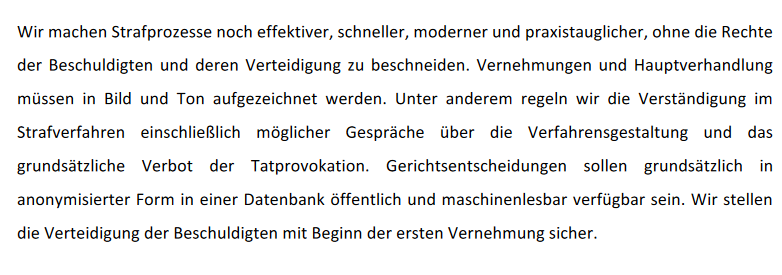 KilianMatthias's tweet photo. - Verfügbarkeit von Gerichtsentscheidungen in 
- Datenbanken öffentlich und maschinenlesbar
- Modernisierung Strafrecht
- Überarbeitung Sanktionensystem https://t.co/eNs7M6XOU1