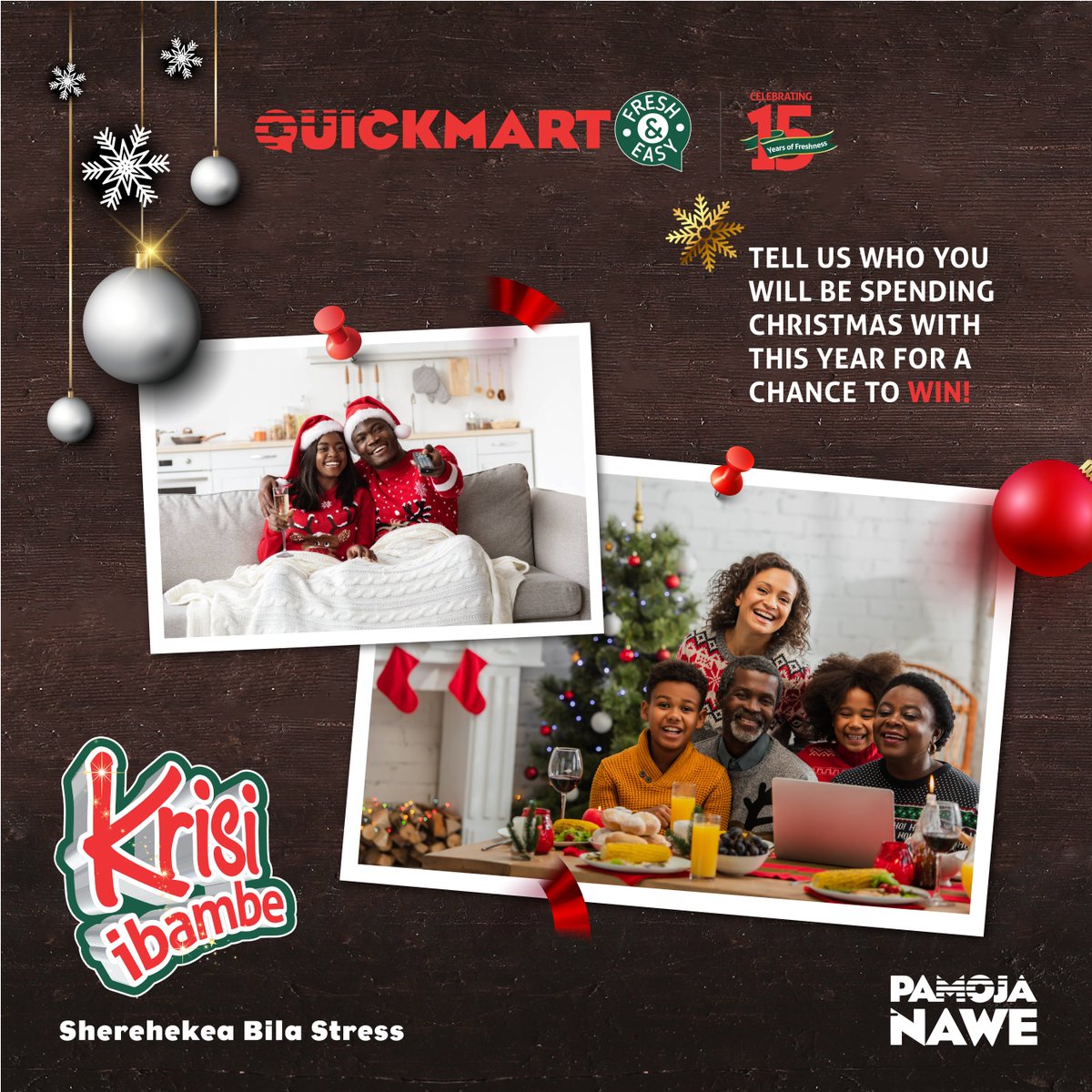QuickmartKenya's tweet photo. December imekaribia sana. Tuchapie kwa comments ni nani utakuwa unaspend Krisi naye. Halafu pia umtag utushow mbona anadeserve kushinda #QuickmartVoucher au sio?

#FreshandEasy  #KrisiIbambe #SherehekeaBilaStress #PamojaNawe https://t.co/I2yRFh6Vnq