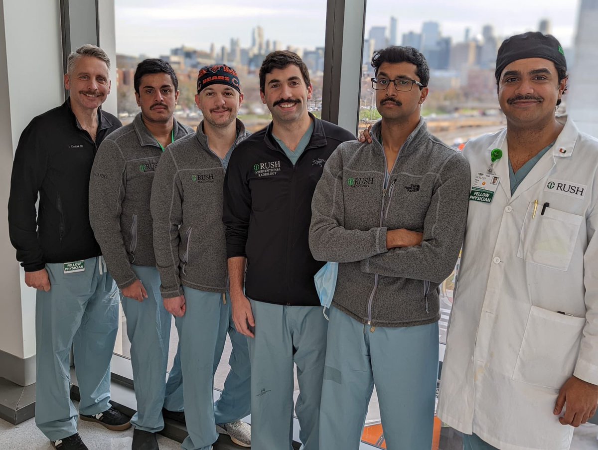 Kumar Madassery (@kmadass) on Twitter photo Proud of, but also creeped out by some of our <a href="/VIR_RUSH/">VIR at RUSH</a> #Irad Residents and Fellows Sprouting their mustaches for #MoustacheMovember —> to increase Prostate and Testicular cancer awareness. #ThankGodForMaskMandates 🙈😬
<a href="/RushMedical/">Rush University System for Health</a> <a href="/RushUniversity/">Rush University</a>
Mobro.co/jeffreyhirsh Proud of, but also creeped out by some of our <a href="/VIR_RUSH/">VIR at RUSH</a> #Irad Residents and Fellows Sprouting their mustaches for #MoustacheMovember —> to increase Prostate and Testicular cancer awareness. #ThankGodForMaskMandates 🙈😬
<a href="/RushMedical/">Rush University System for Health</a> <a href="/RushUniversity/">Rush University</a>
Mobro.co/jeffreyhirsh