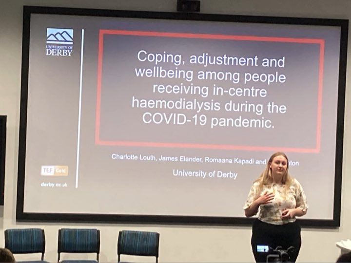 Carol Stalker (@stalker_carol) on Twitter photo Great presentation by one of our students today looking at coping and adjustment among Dialysis patients during the pandemic #HPSCResearch2021 <a href="/DerbyUniPsych/">Psychology at Derby</a> <a href="/DerbyUni/">University of Derby</a> Great presentation by one of our students today looking at coping and adjustment among Dialysis patients during the pandemic #HPSCResearch2021 <a href="/DerbyUniPsych/">Psychology at Derby</a> <a href="/DerbyUni/">University of Derby</a>