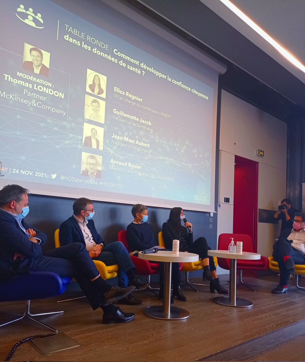 NumanBahroun's tweet photo. #HDIDAY2021 | Comment développer la #confiance citoyenne dans les #données de #santé ?

@Eliza_ANEPF rappelle que le manque de formation des professionnels de santé 🧑‍⚕️ est un frein à la confiance de ces professionnels mais aussi des citoyens.

👨‍🎓 Nous devons former les #etudiants https://t.co/2zUZyFyIO3