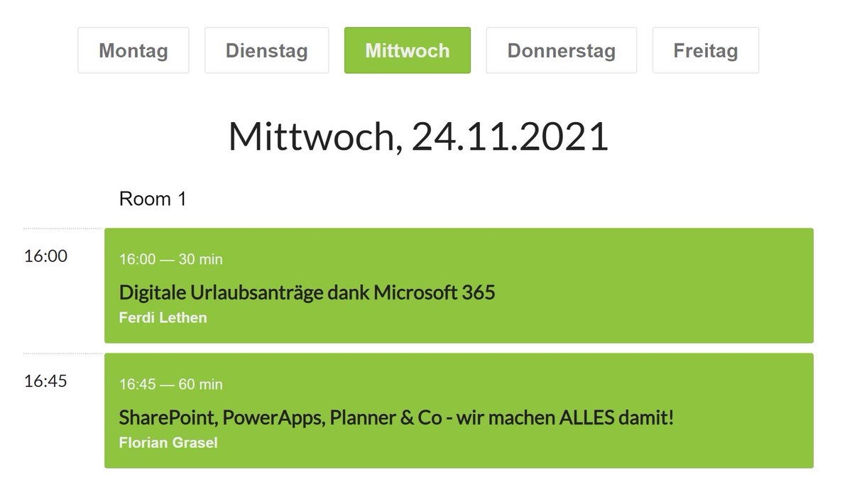 Langer Tag und Lust auf einen Austausch? Wir machen es möglich, um 16h geht es gleich weiter mit <a href="/FerdiLethen/">Ferdi Lethen-Oellers || MVP</a> und <a href="/trailbeard/">Florian Grasel</a> 

einfachM365.de

#PowerWeek #microsoft365 #businessolutions #sharingiscaring