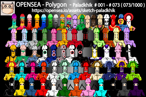 Kingkongsketch's tweet photo. "New drop"   51-73 (73/1000)
Collection : Paladkhik (ninja,power man,cosplay)
Polygon price: 0.005 - 0.05 weth

https://t.co/syTovcAw50

#CryptoNinja #NFTJapan #NFTCommunity #NFT
#NFTs #opensea #nftcollector #NFTTHAILAND #ThaiNFT #NFTartist https://t.co/VeoRGS1RZy