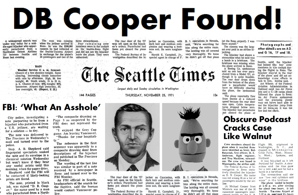 DangerProbe's tweet image. Breaking!!
@ShockingDetails @vcaldoni 
#DBCooper