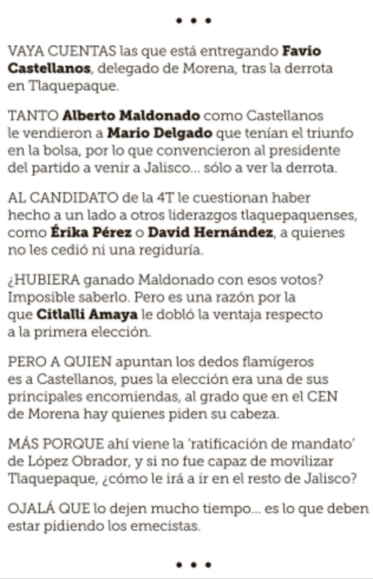 BitacoraPol's tweet photo. Es correcto. No le sirve a @4TMorenaJalisco un dirigente desgastado. Que actuó como matraquero de @BetoMaldonado_ 

Vía #Cupula @muralcom https://t.co/eLDRiQuTN9