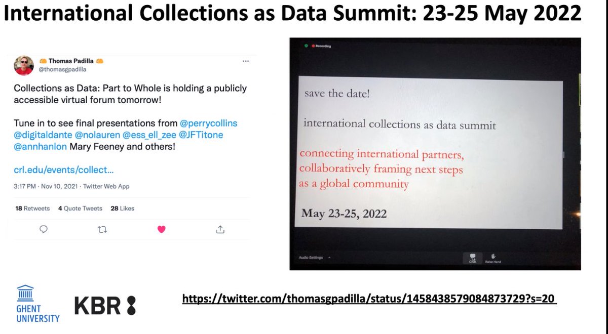 Save the Date: International #CollectionsAsData Summit, 23-25 May 2022, thanks for the pointer, @schambers3 cc/ @thomasgpadilla 
#ONBLabsSymposium2021