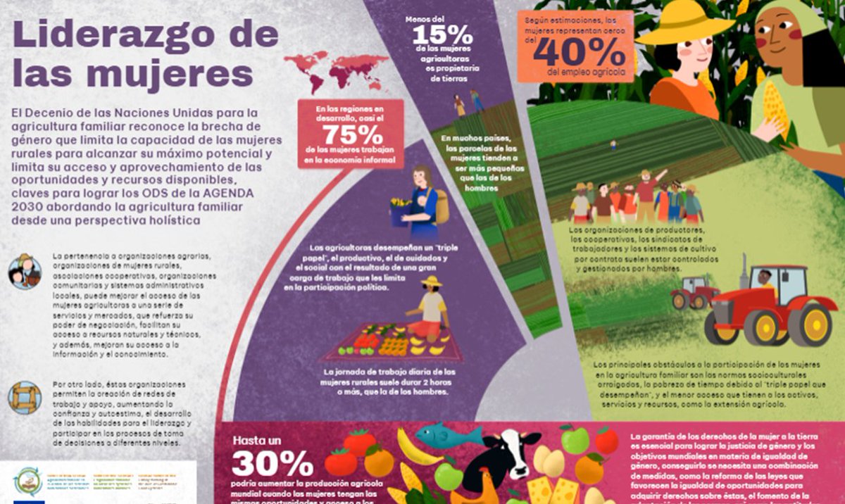 WorldRuralForum's tweet photo. Te invitamos a seguir la sesión sobre #Liderazgo #MujeresRurales que comenzará en breves minutos en la #GlobalConferenceWRF
👉https://t.co/LZXTrmr2XX
📉Infografía sobre #LiderazgoMujeres https://t.co/E5MtcLzZLa
#SustainableFoodSystems #DecenioAgriculturaFamiliar https://t.co/sMnzQ88IBi