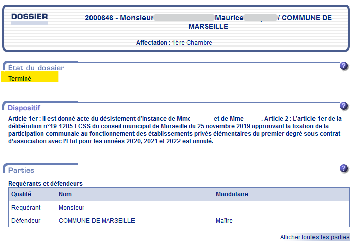 CollectifCeM's tweet photo. [EXCLU] Le Tribunal Administratif de Marseille annule la délibération de 2019 qui prévoyait une augmentation drastique du forfait communal pour les écoles privées, qui avait pour conséquence une augmentation de de 3M€/an. https://t.co/O6lhPc0iMr