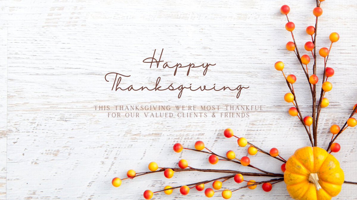 bat_inc's tweet photo. In this season of Thanksgiving, we want to express our gratitude to our valued clients. We hope your Thanksgiving is full of laughter and happiness!

The Best American offices will be closed Thursday, November 25th - Friday, November 26th for the Thanksgiving holiday. https://t.co/MspJ6FbO6s