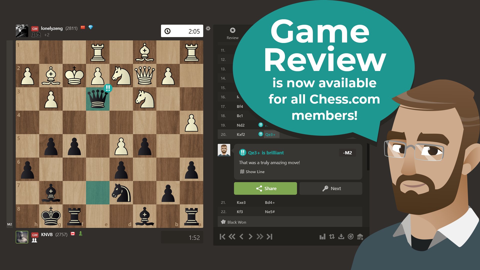 Using the new Chess.com Insights 