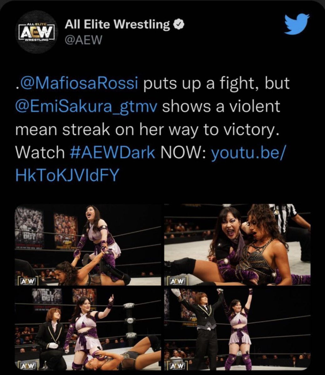 FlatbacksT's tweet image. There she is!!!

Again 😏

@MafiosaRossi making #Flatbacks proud yet again! 

#Learn #Work #ACHIEVE

 #AEW #AEWDark 

@MmmGorgeous @ShawnSpears