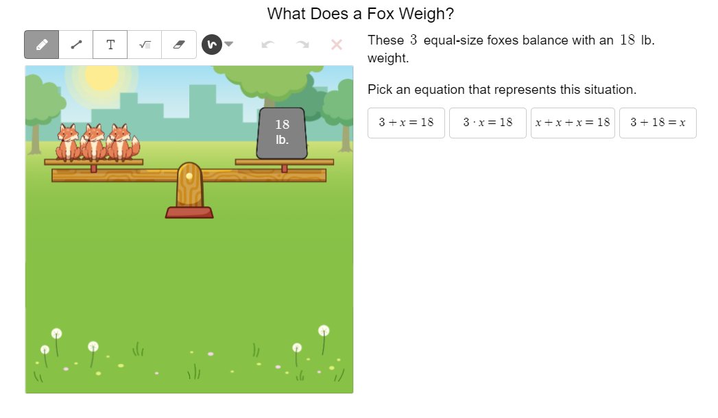 Dog goes "woof"
Cat goes "meow"
Bird goes "tweet"
And mouse goes "squeek"
Cow goes "moo"
Frog goes "croak" ...

What Does a Fox Weigh? 

<a href="/Desmos/">Desmos</a>