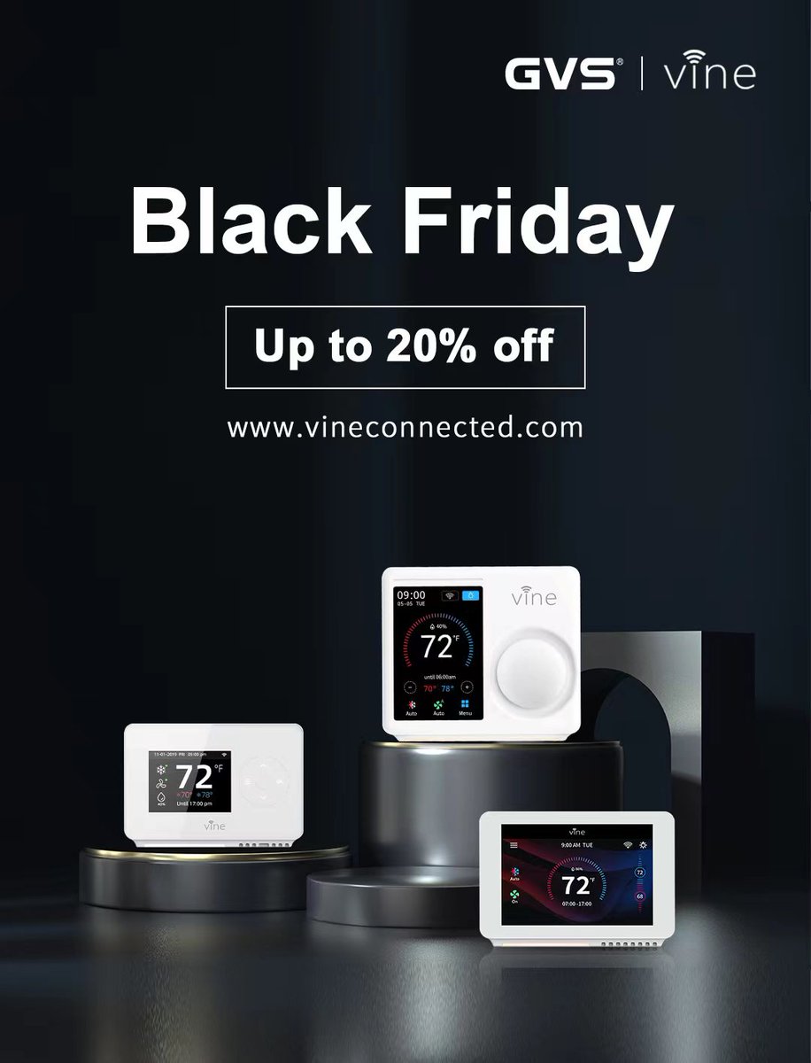 Up to 20% off for Black Friday, click below link and get good thermostat for your home. 🥳🥳

amazon.com/dp/B083JQ49KS?…
amazon.com/dp/B09DCNZG3D?…
amazon.com/dp/B08KXW35YP?…