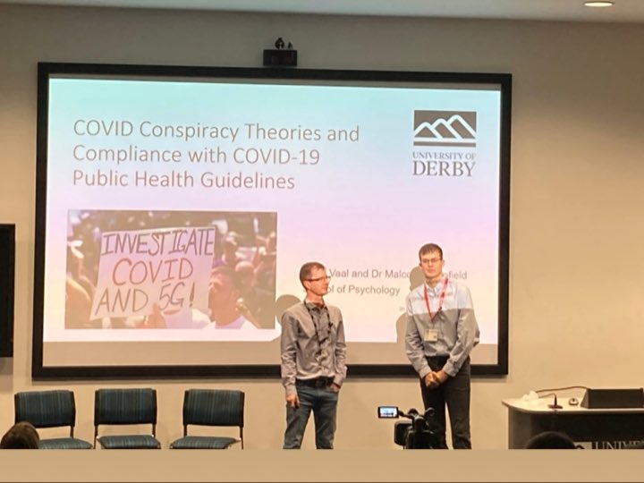 Carol Stalker (@stalker_carol) on Twitter photo Another really interesting presentation, this time from <a href="/malcschofield/">Malcolm Schofield</a> and Stein Vaal, about conspiracy belief, COVID-19 and public health behaviours #HPSCResearch2021 <a href="/DerbyUniPsych/">Psychology at Derby</a> <a href="/DerbyUni/">University of Derby</a> Another really interesting presentation, this time from <a href="/malcschofield/">Malcolm Schofield</a> and Stein Vaal, about conspiracy belief, COVID-19 and public health behaviours #HPSCResearch2021 <a href="/DerbyUniPsych/">Psychology at Derby</a> <a href="/DerbyUni/">University of Derby</a>