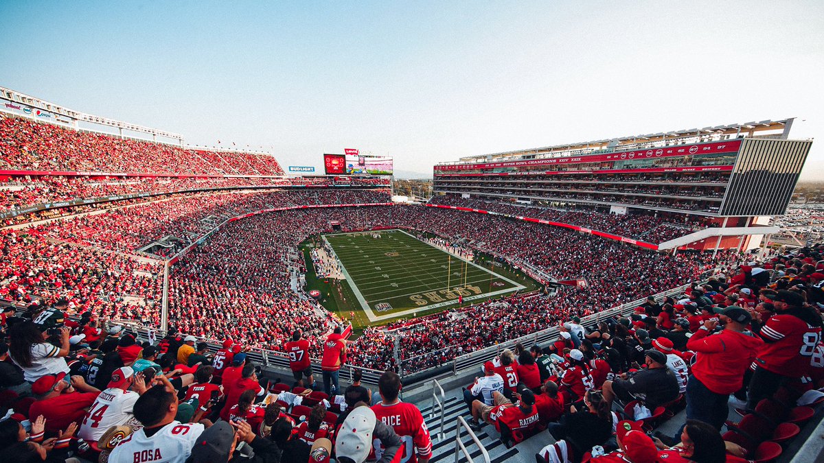 49ers's tweet photo. Join us for Monday Night Football! 

Follow @49ers and retweet this tweet for the chance to win two tickets to #LARvsSF 🎟

No purchase necessary. Official rules: https://t.co/LjbByqHWKR https://t.co/M6mWENuy82