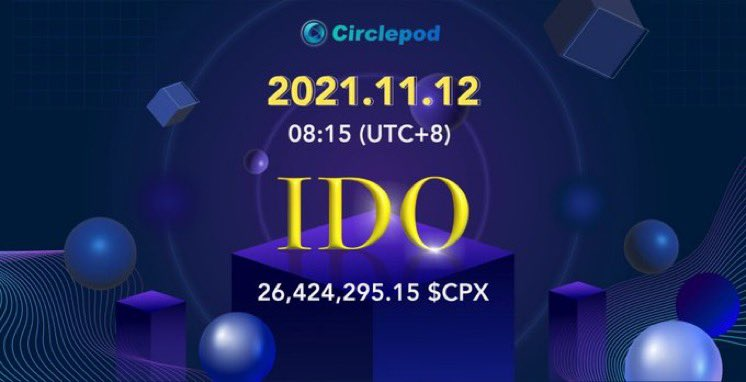 DrXrypto's tweet photo. 🌟Circepod Community IDO🌟
🕗👉Nov 12 00:15 UTC
👉Live https://t.co/0SJFrxfOOJ
📜👉https://t.co/c24HbMnmZI
Telegram https://t.co/auouIBefGZ
Twitter @CirclepodP
Discord https://t.co/3djosISnwe
#IDO #circlepod #Airdrops #Solana #metaverses #NFTs #cryptocurrency https://t.co/hZ96aGfouN