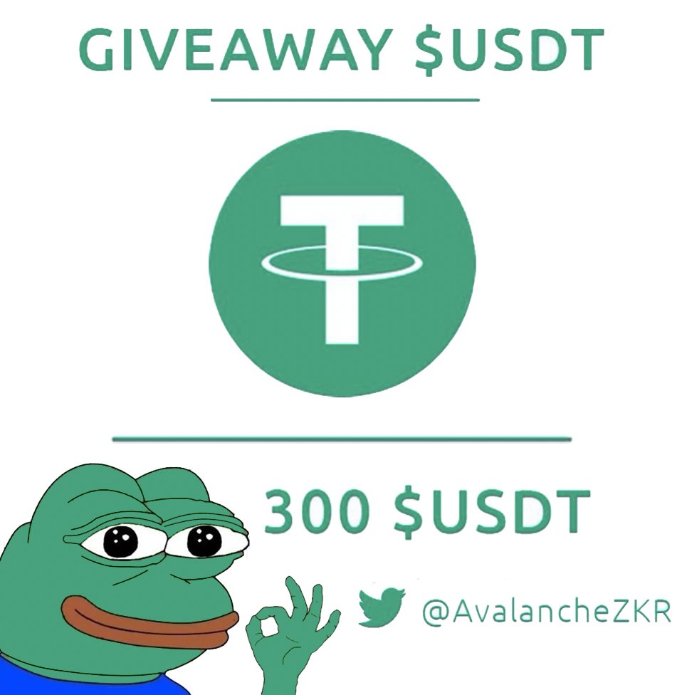 AvalancheZKR's tweet photo. 300 $USDT à gagner pour les 1K followers 🎁🥳

Pour participer RT + FOLLOW 🤗
Tirage dans 48 heures ! 🔥 https://t.co/PBNyBOYOeT