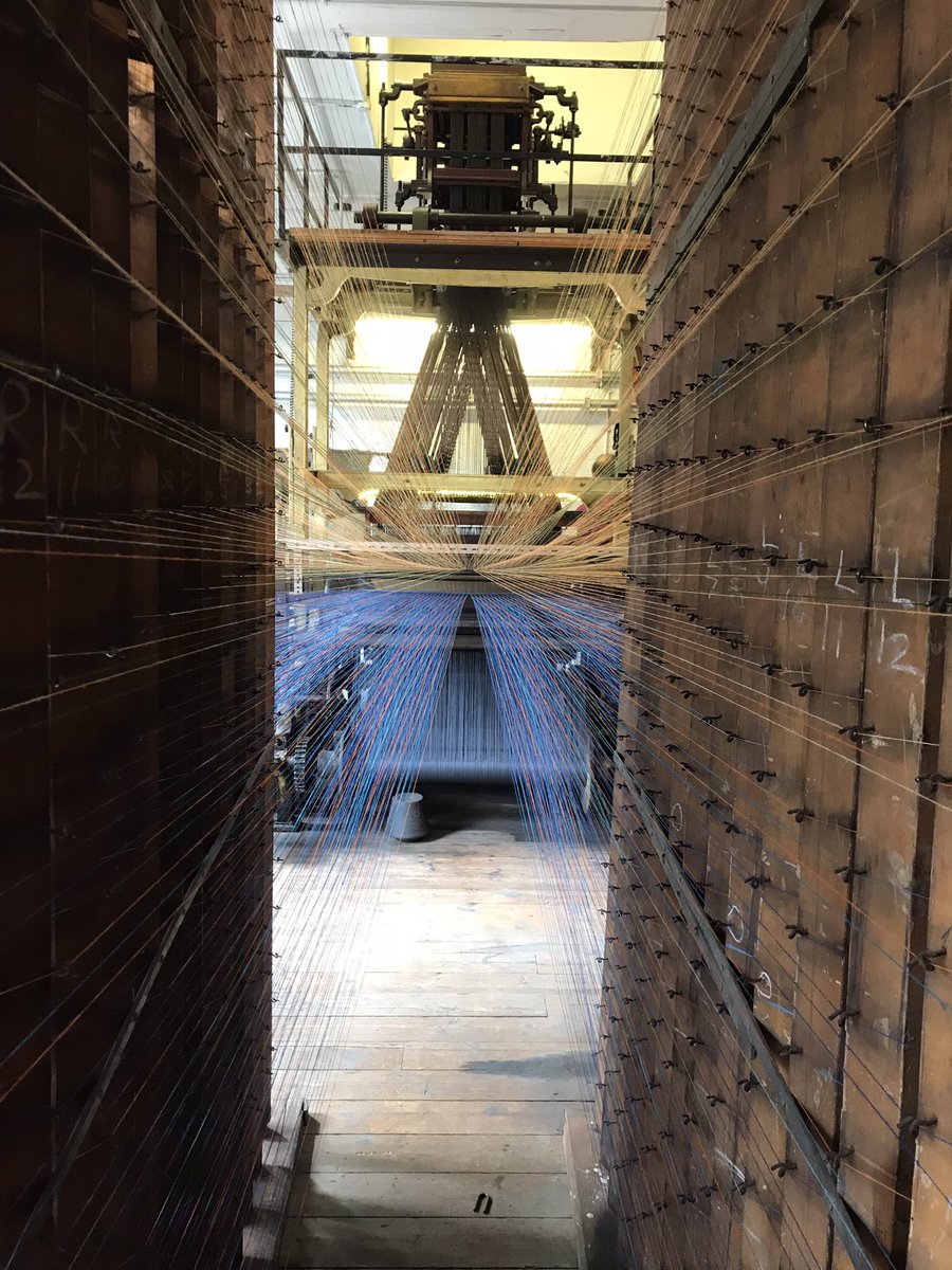 rememberfirths's tweet photo. Wonderful to experience working moquette loom @CaldIndusMuseum last evening for @rememberfirths Event. Thank you volunteer staff! 👏Such complex machines and incredible worker skills required ! @_ISRF @LeedsBeckettMCC https://t.co/SoN5GZhtrh