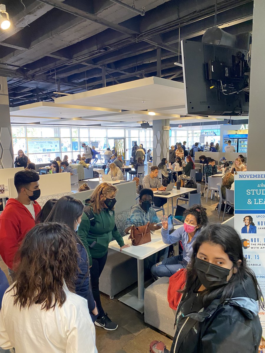 JamilleRhodes's tweet photo. “Mr. Rhodes, this feels like a small town! I didn’t know college was like this.” Mission accomplished! Engagement + Excitement wins every time. We have to influence our youth outside of their bubble. Thank you #TarHeels #ontothenext https://t.co/x8qxOFkUTF