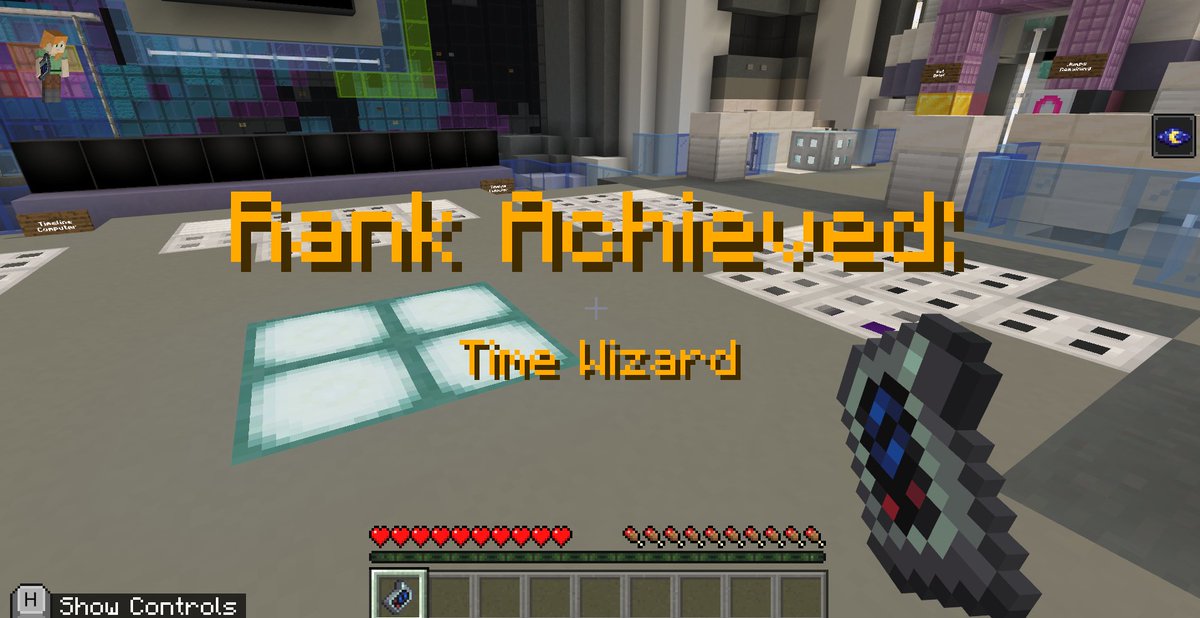 BeckyKeene's tweet photo. Rank achieved: Time wizard. Just saying. ;) #MinecraftEdu #Timecraft #HourofCode https://t.co/wNcW6Ctkjs