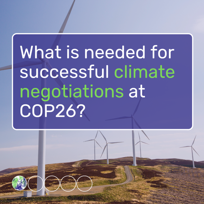 COP26's tweet photo. What is needed for successful climate negotiations in Glasgow? 

Swipe to find out ahead of the #COP26 negotiated outcome ➡️

#TogetherForOurPlanet