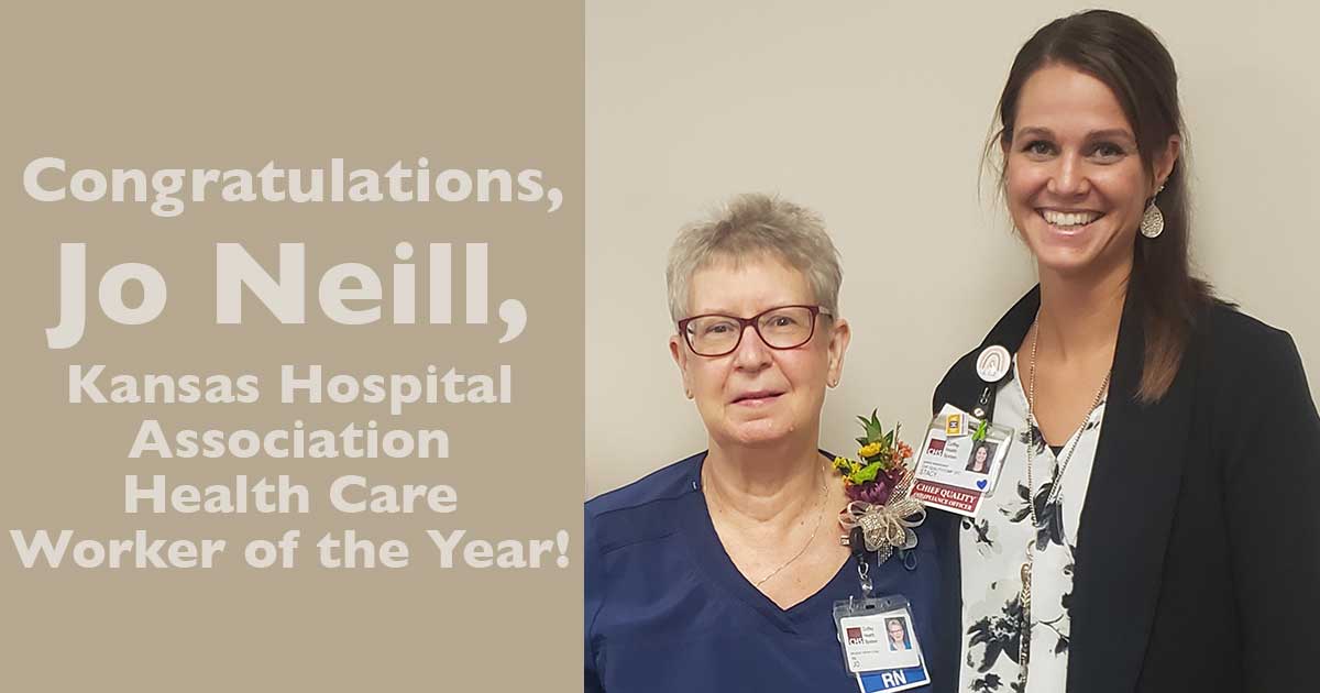 Sometimes superheroes don't wear capes. They wear scrubs. Kansas Health Care Worker Jo Neill is one of those superheroes. We couldn't be more proud of Jo's recognition and her legacy in our community. Read more at ow.ly/Ny0550GMxU3