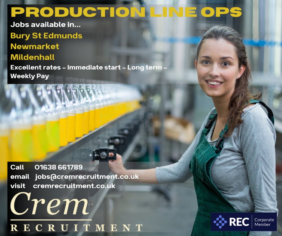 CremRecruitment's tweet photo. #Jobs galore! Across #Newmarket  #burystedmunds #haverhill https://t.co/srIHqeWeKM