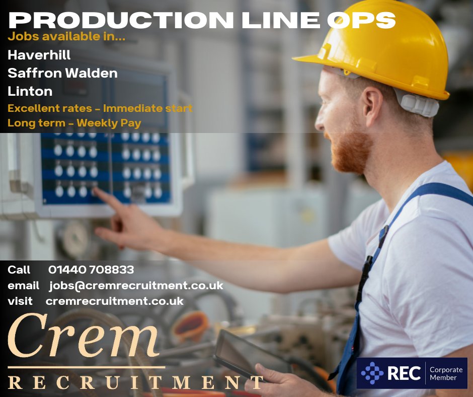CremRecruitment's tweet photo. #Jobs galore! Across #Newmarket  #burystedmunds #haverhill https://t.co/srIHqeWeKM
