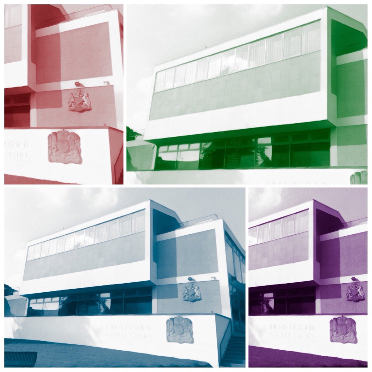 #Brentford County Court, built 1963. Architect: C.G. Pinfold. #modernism #modernist #architecture