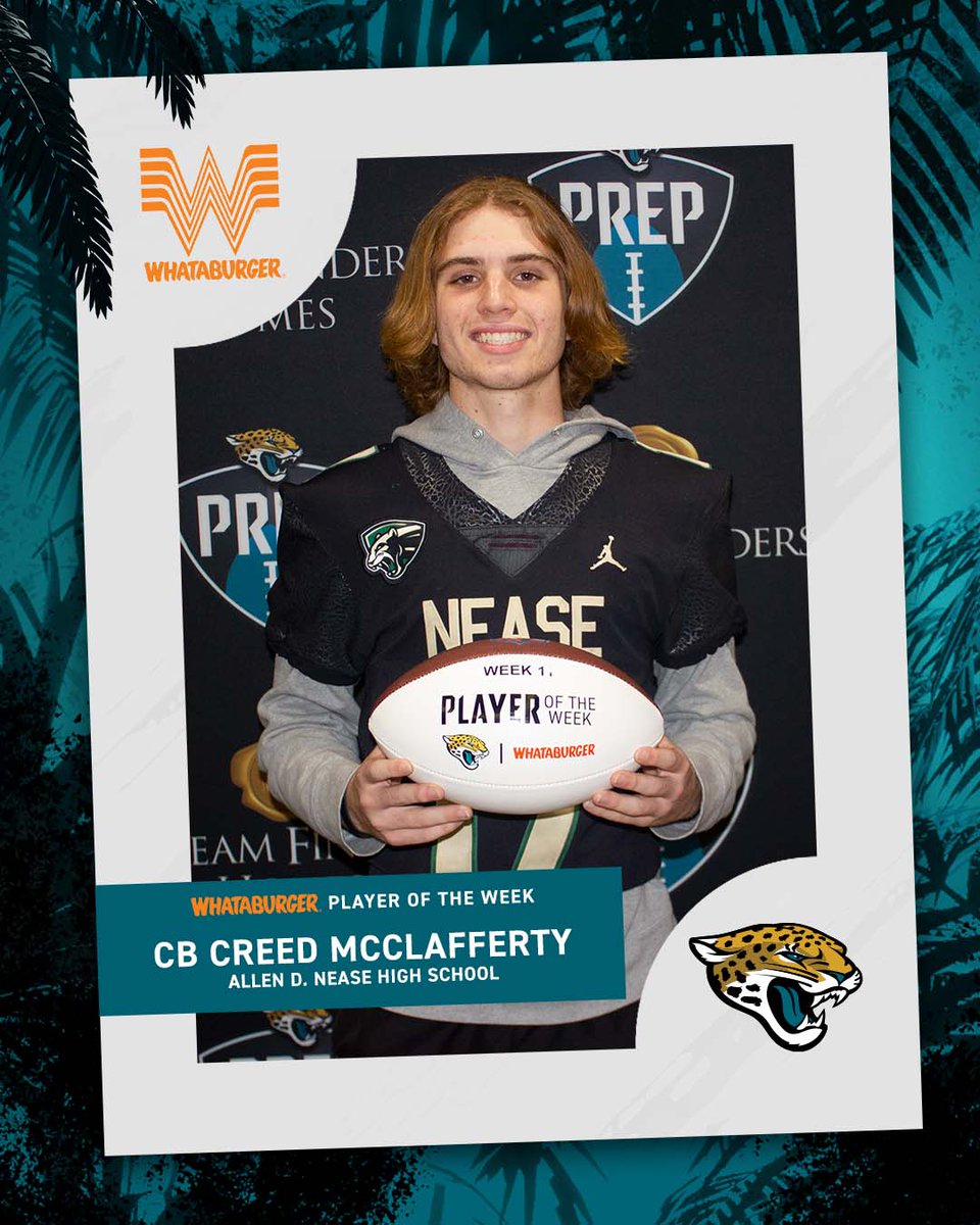 Creed McClafferty is our <a href="/Whataburger/">Whataburger®</a> Player of the Week after bringing in three INTs against Westside!