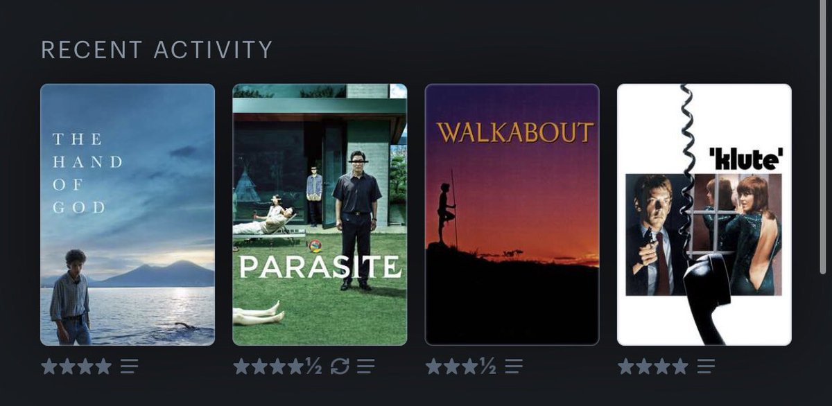 lukesknr's tweet photo. @letterboxd Good week https://t.co/NjAfpMKobm