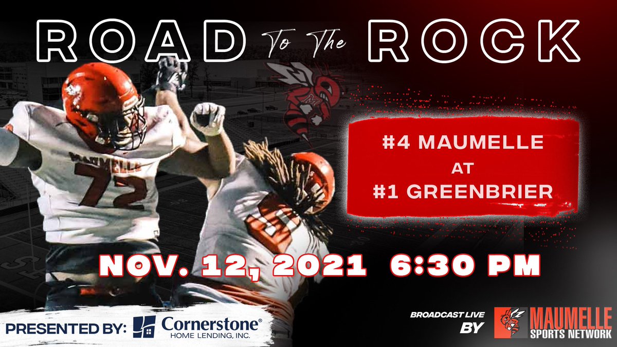Guess what day it is! It’s GAME DAY!!! The #RoadToTheRock begins tonight as Maumelle travels to Greenbrier! Join us on the broadcast starting at 6:30! 

Watch ➡️ youtube.com/c/NaturalState…

<a href="/RRainwater1037/">Randy Rainwater</a> <a href="/pcssdschools/">Pulaski County Special School District</a> <a href="/MHSHornet/">Maumelle High School Football</a> <a href="/MaumelleSN/">Maumelle Sports Network</a> <a href="/the1nss/">The Natural State Sports Network</a> <a href="/JakeHall48/">Jake.</a> @k_sutherlandHTP