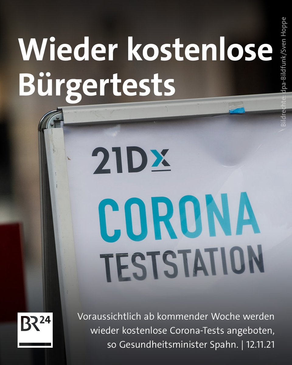 Gerade erst hatte Gesundheitsminister Jens #Spahn die kostenlosen #Coronatests abgeschafft. Jetzt werden sie wieder eingeführt.
➡️ br.de/nachrichten/de…