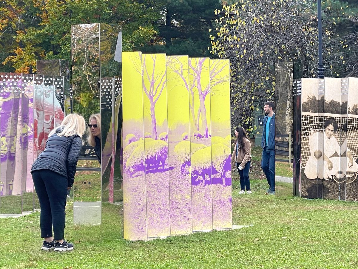 prospect_park's tweet photo. Rose DeSiano’s Lenticular Histories is now on view at the Bartel-Pritchard park entrance! This interactive piece offers a window into history through archival photos. Learn more: https://t.co/oFb8zKvBYc https://t.co/trIQjzSKoz