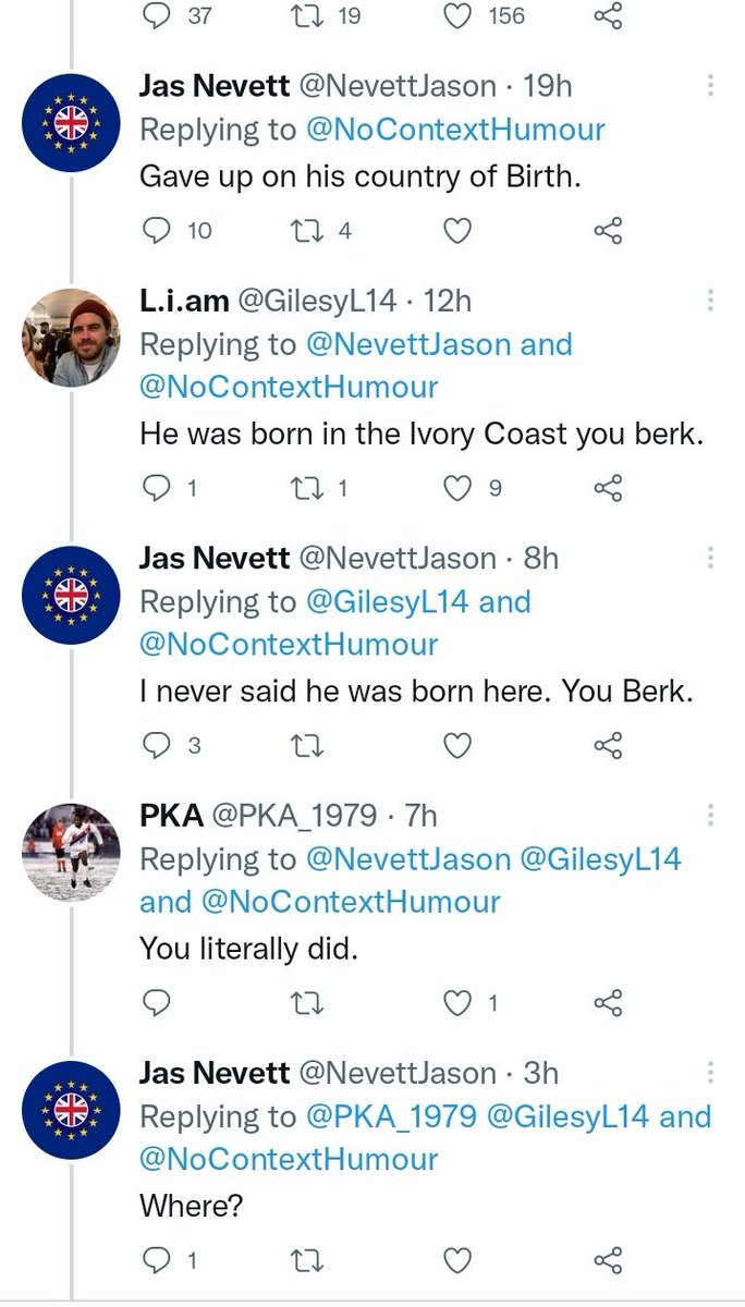 CroydonExile1's tweet photo. When an absolute fucking idiot has access to Twitter...🤦‍♂️ https://t.co/ijXnibaGcG